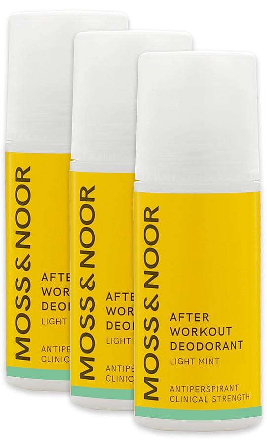 Moss & Noor After Workout Deodorant Light Mint 3 pack