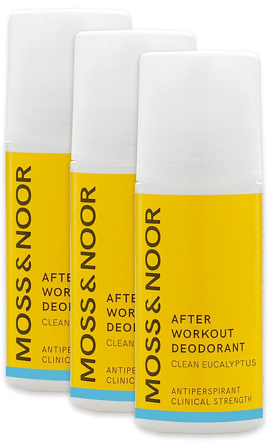 Moss & Noor After Workout Deodorant Clean Eucalyptus 3 pack