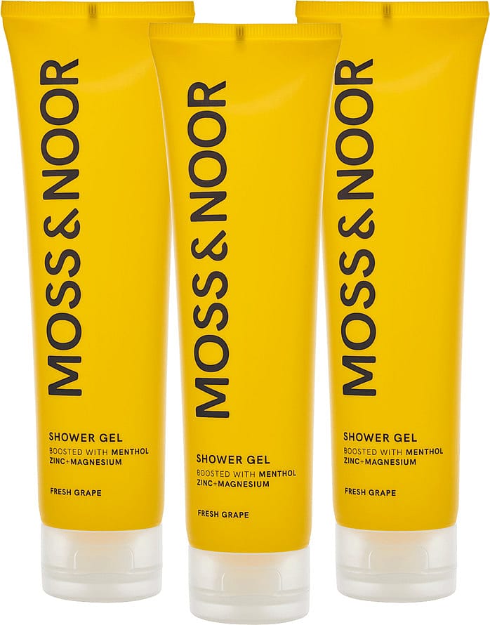 Moss & Noor After Workout Shower Gel Fresh Grapefruit 3 pack