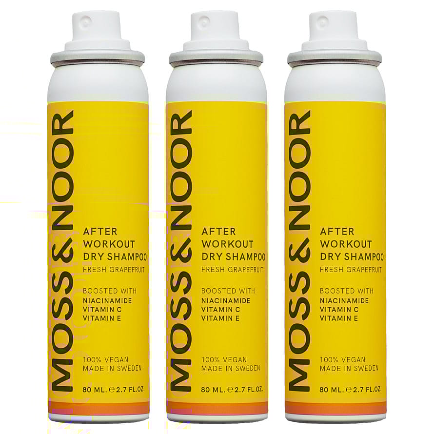 Moss & Noor After Workout Dry Shampoo 3 x 80 ml