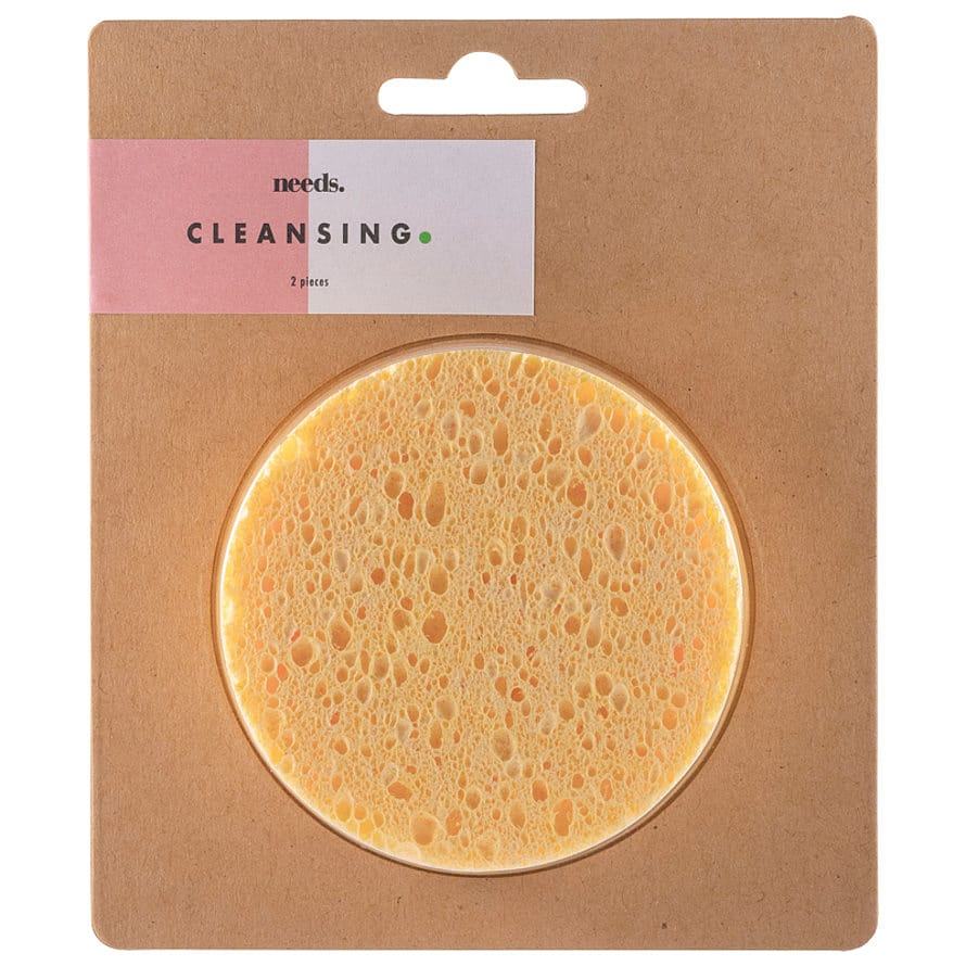 Needs Facial Sponge 2 pak