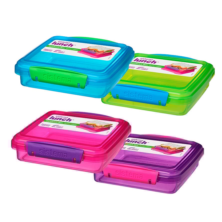 Sistema Sandwich Box Assorteret farver/ 450 ml