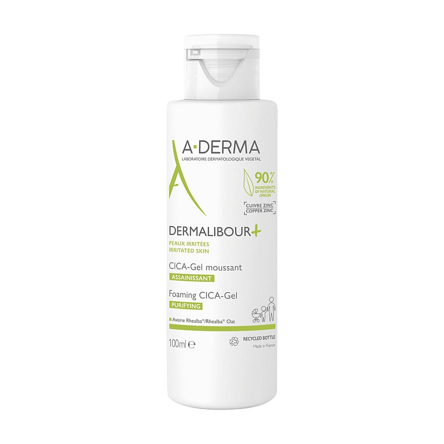 A-DERMA Dermalibour+ Irritated Skin Foaming CICA-gel 100 ml