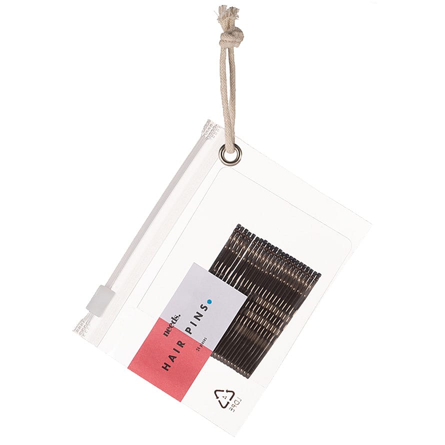 Needs Hårnåle 24 stk Brun