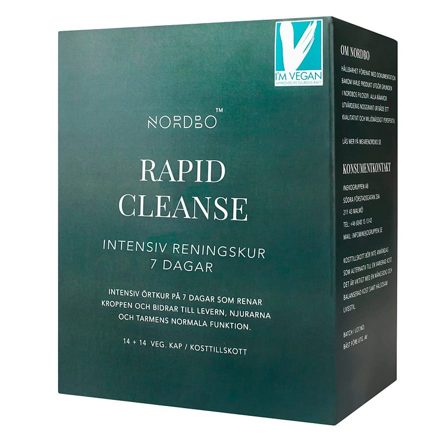 Nordbo Rapid Cleanse Vegansk 2x14 kaps.