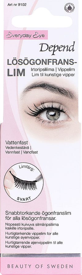 Depend Lim til Falske Øjenvipper Sort