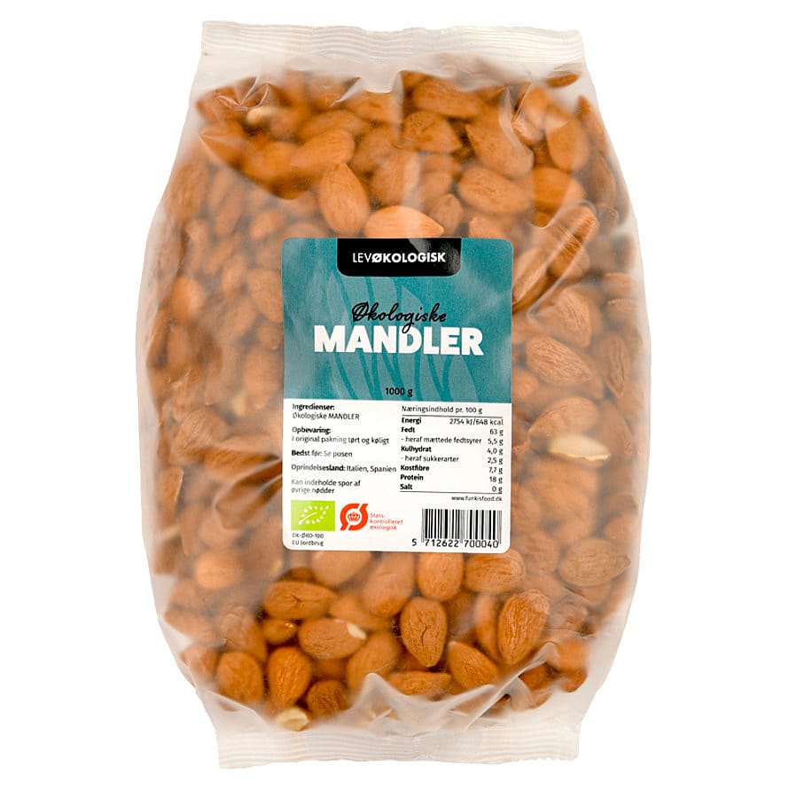 Lev Økologisk Mandler 1 kg