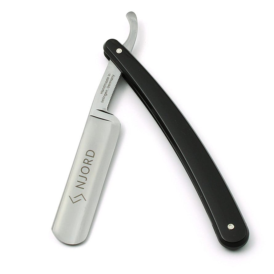 Njord Straight Razor (Black Handle)5/8"