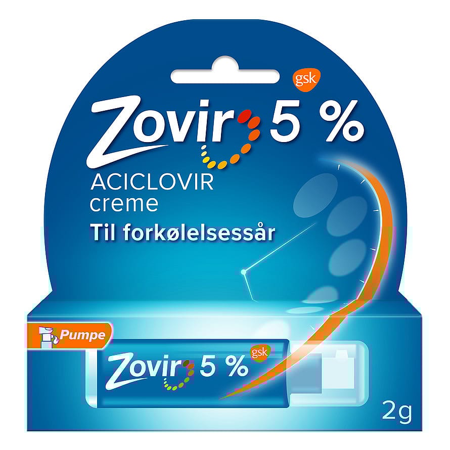 Zovir Creme m/Pumpe 5% 2 g