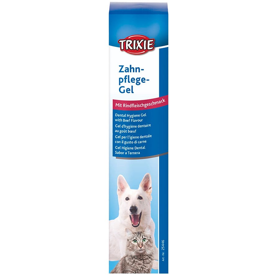 Trixie Dental Hygiejne Gel Med Oksekødssmag Til Hund & Kat 100 g