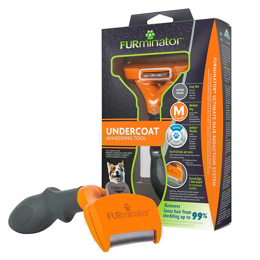 FURminator Deshedding Børste Til Store Hunde Langt Pels