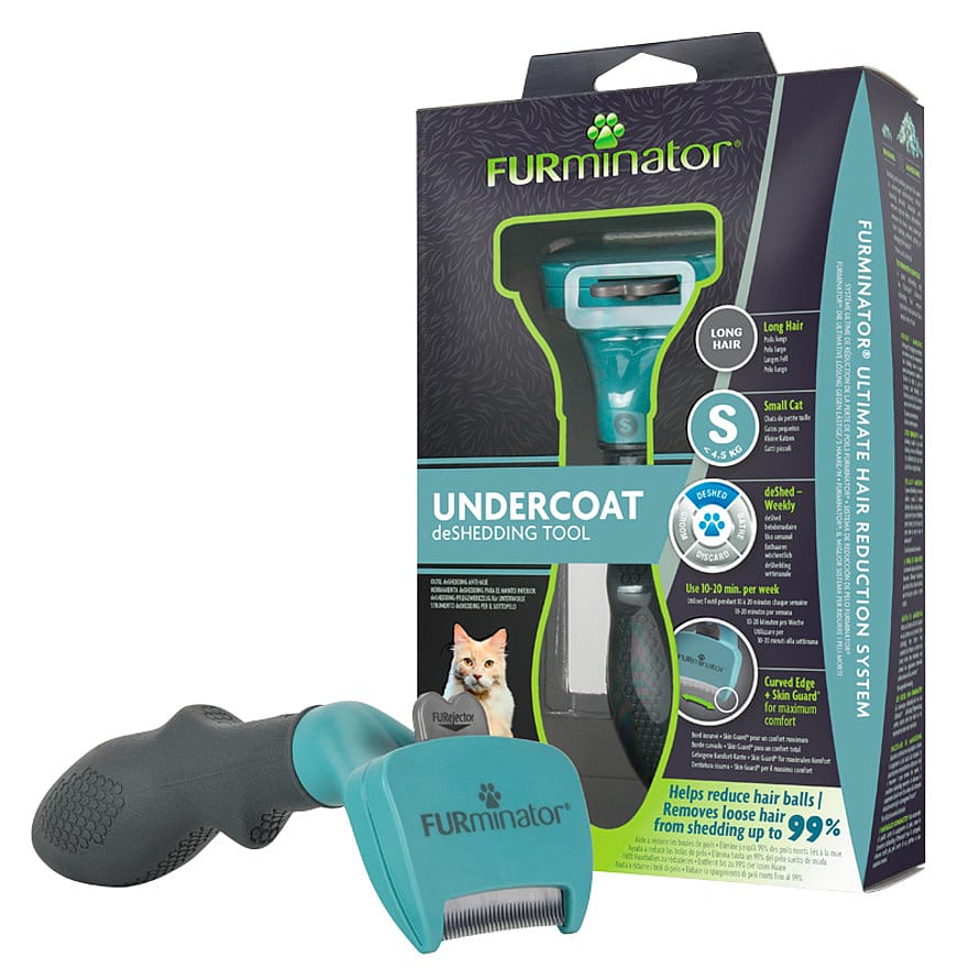 FURminator Deshedding Børste Til Små Katte Langt Pels
