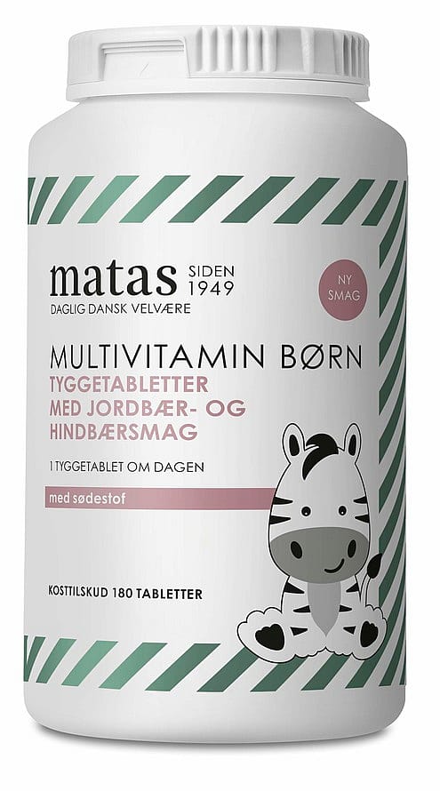 Matas Striber Multivitamin Børn m. sødestof 180 tabl.