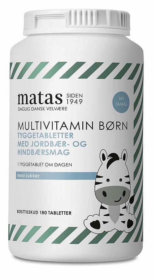 Matas Striber Multivitamin Børn m. sukker 180 tabl.