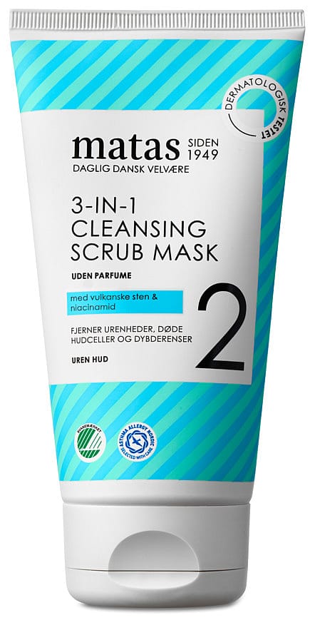 Matas Striber 3-in-1 Cleansing Scrub Mask 150 g