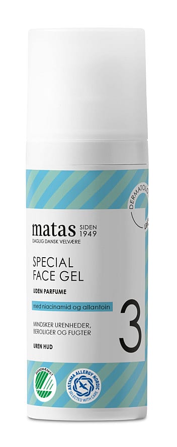 Matas Striber Special Face Gel til Uren Hud Uden Parfume 50 ml