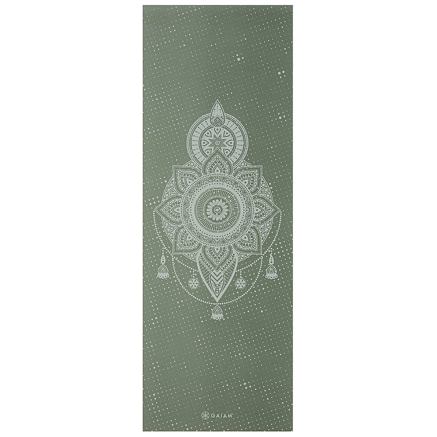 GAIAM Yoga Mat Celestial Green - 5 mm Printed