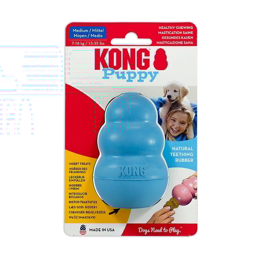 Kong Puppy Hundelegetøj M 9x6cm Mix