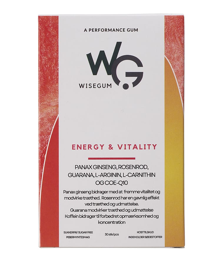 WiseGum Energy & Vitality 30 stk