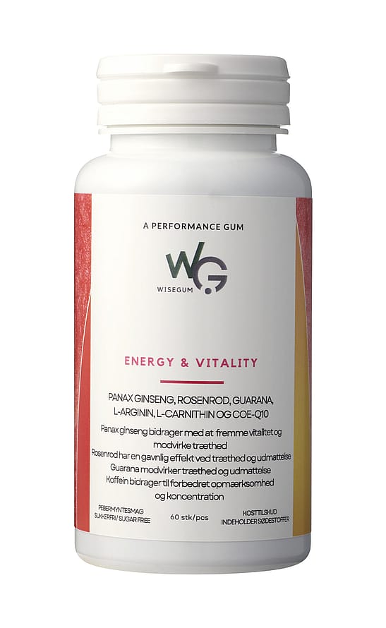 WiseGum Energy & Vitality 60 stk