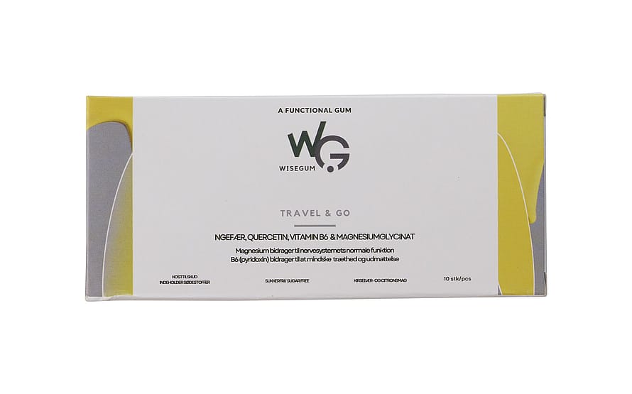 WiseGum Travel & Go 10 stk