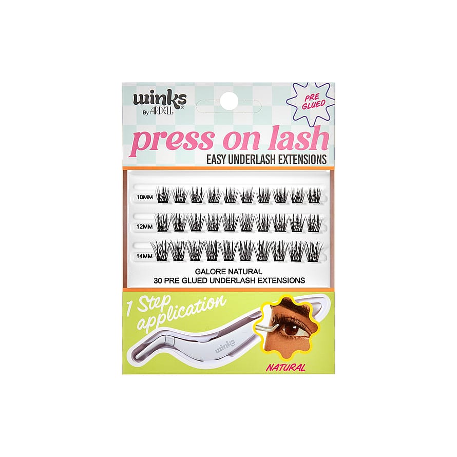Ardell Winks Press On Underlash Extensions Galore Natural 30 Pcs