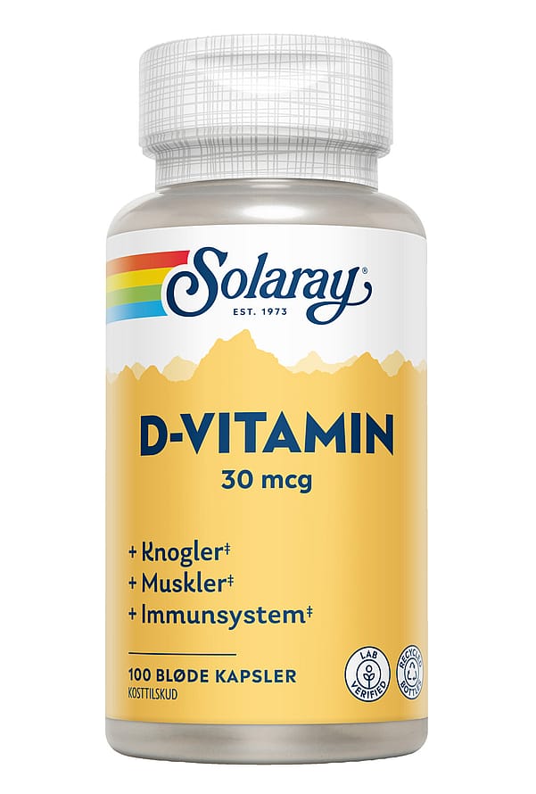 Solaray D3 Vitamin 30 mcg 100 kaps.
