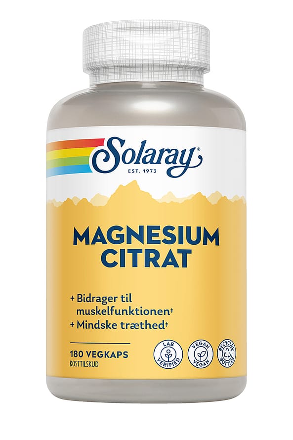 Solaray Magnesium Citrat 250 mg 180 kaps.