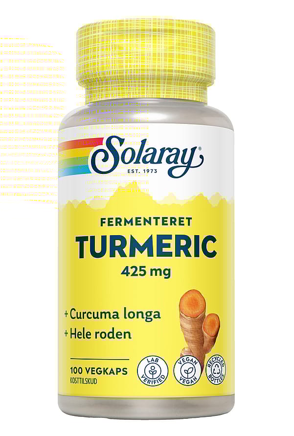Solaray Fermenteret Turmeric 100 kaps.