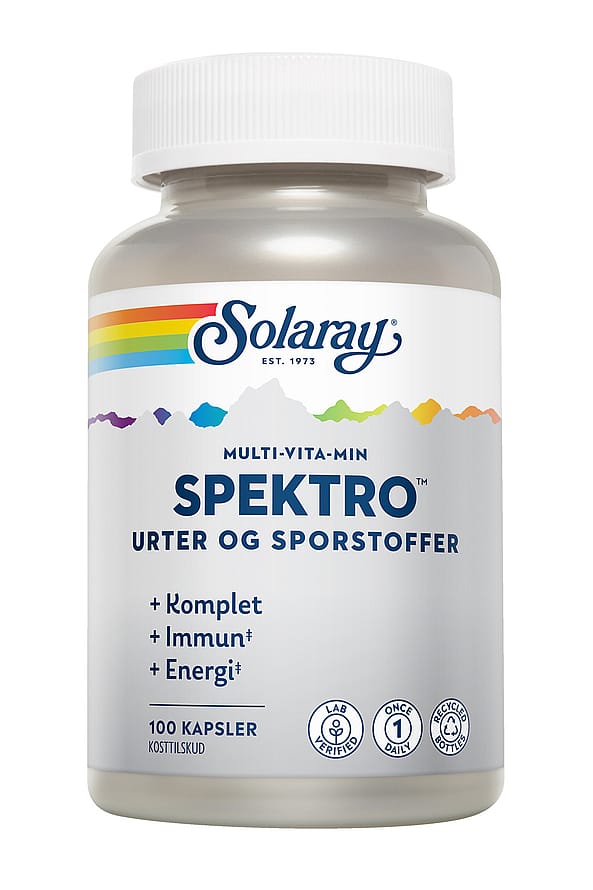 Solaray Spektro Multi-Vita-Min Urter og Sporstoffer 100 kaps.