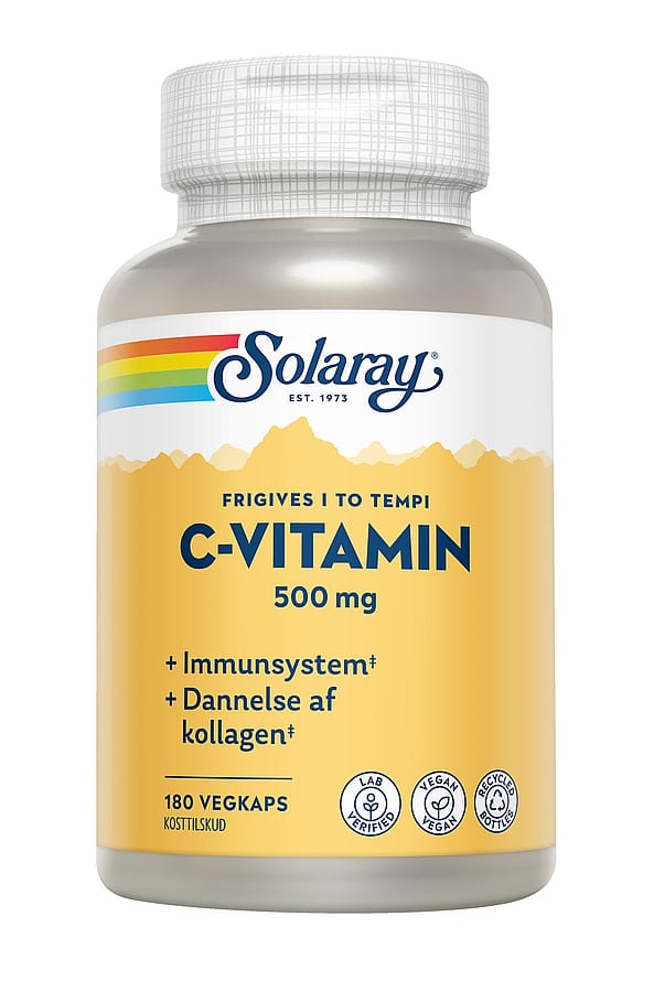 Solaray C-vitamin 500 mg 180 veg. kaps.