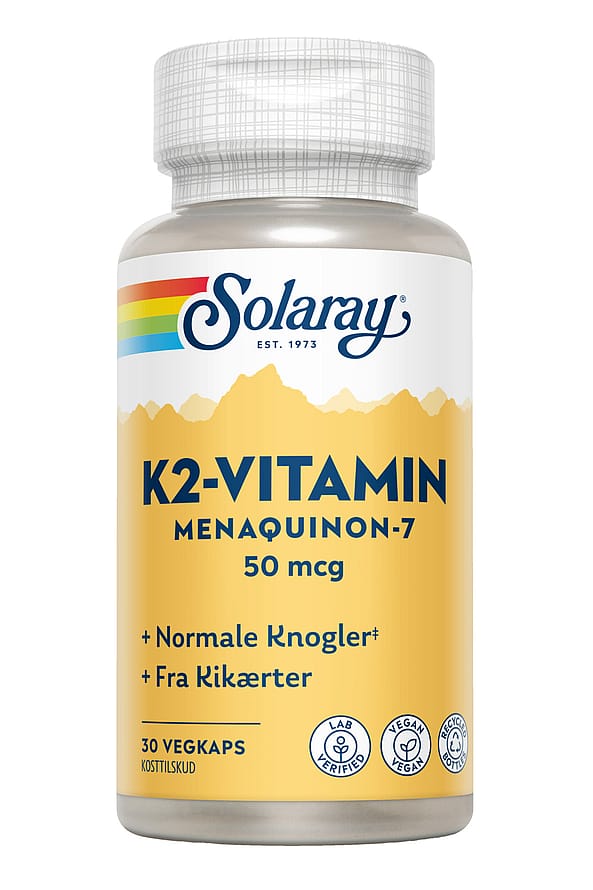 Solaray K2-vitamin 50 mcg 30 kaps.