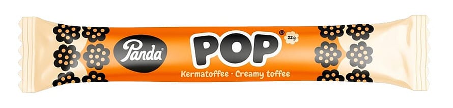 Panda Fyldt Lakridsstang Karamelsmag Orange 22 g