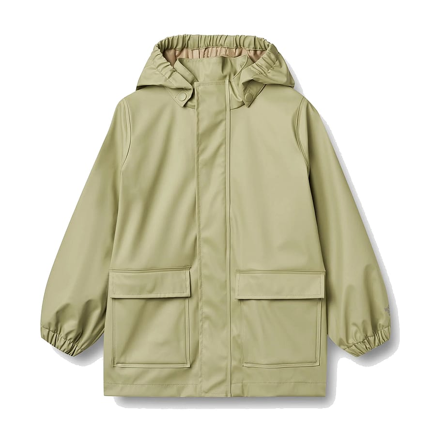 WHEAT Rainwear Ollo Jacket Green Tea Str 122/7 år