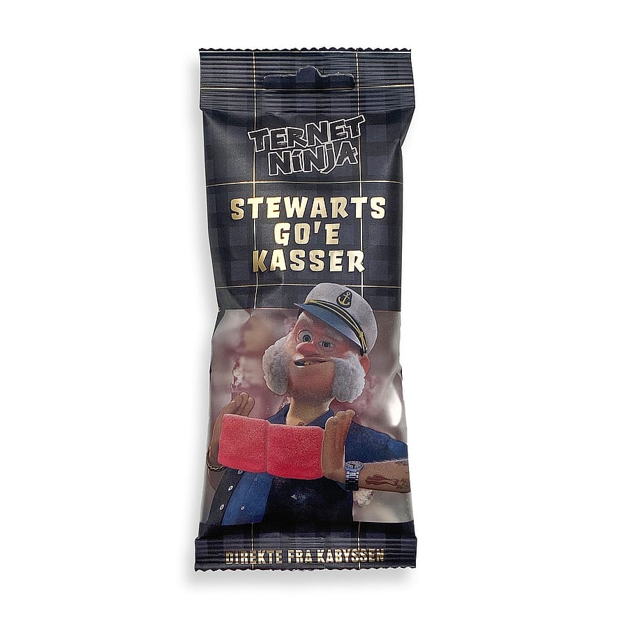 Wally and Whiz Stewart's Go'e Kasser Blackcurrant with Salmiak 56 g