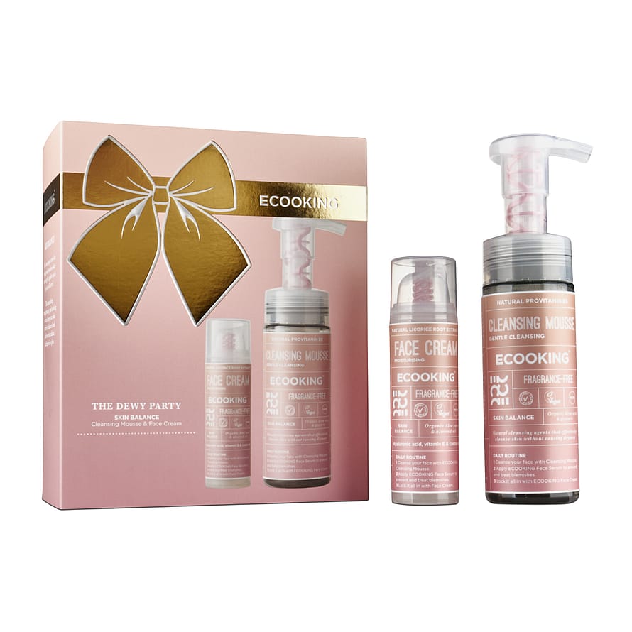 ECOOKING The Dewy Party Skin Balance Fragrance Free Gaveæske