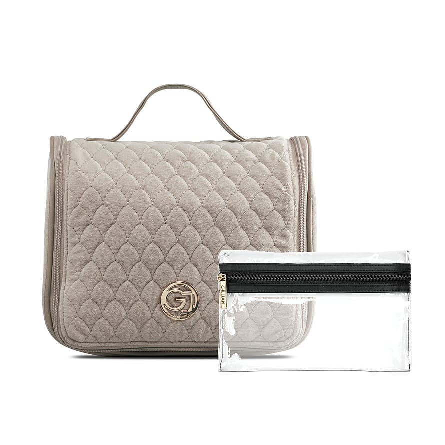 Gillian Jones Organizer Kosmetiktaske Beige velour 2 stk.
