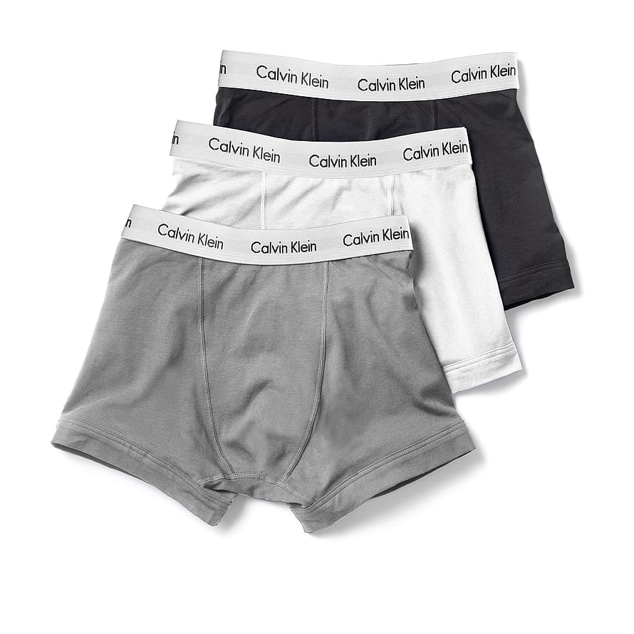 CALVIN KLEIN Boxer Briefs 3-Pak Grey - White - Black L
