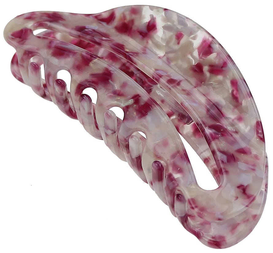 Senze Hårklemme i akryl Blush 12 cm