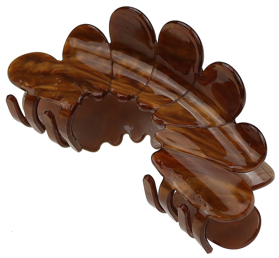 Senze Hårklemme i akryl Brownmix 11 cm