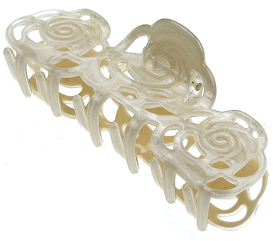 Senze Hårklemme i akryl Sand 11 cm