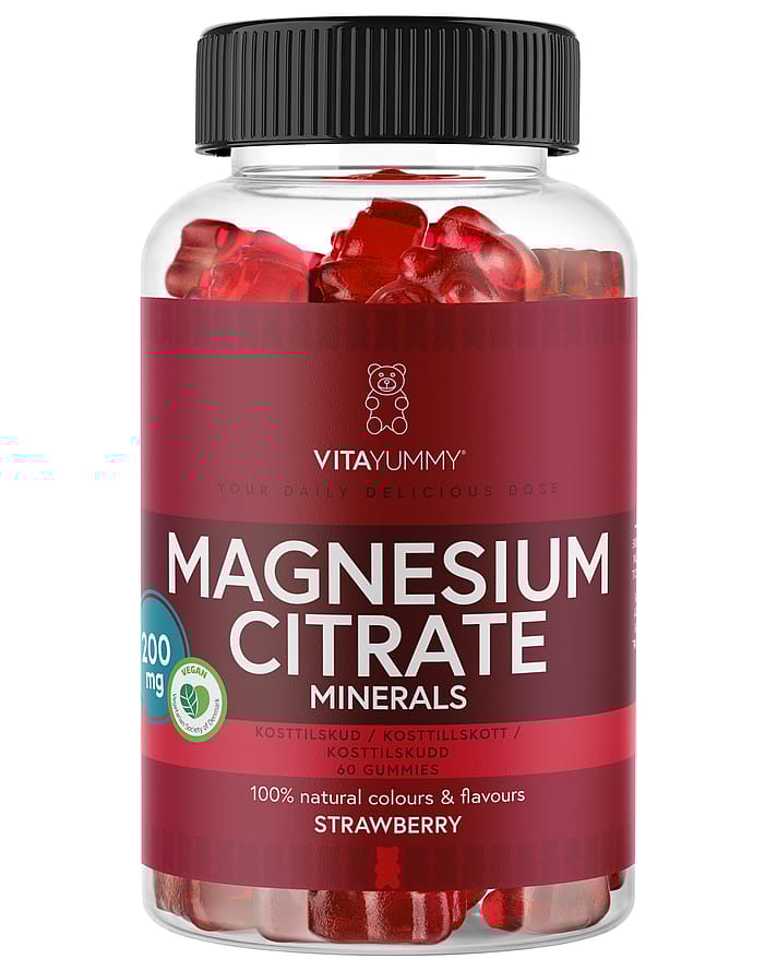VitaYummy Magnesium Citrate Strawberry 60 stk.