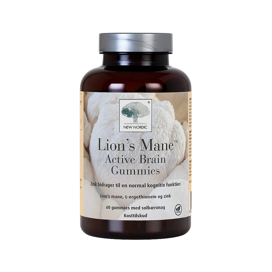 New Nordic Lions Mane Gummies 60 stk.