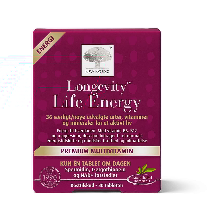New Nordic Longevity Life Energy 30 stk.