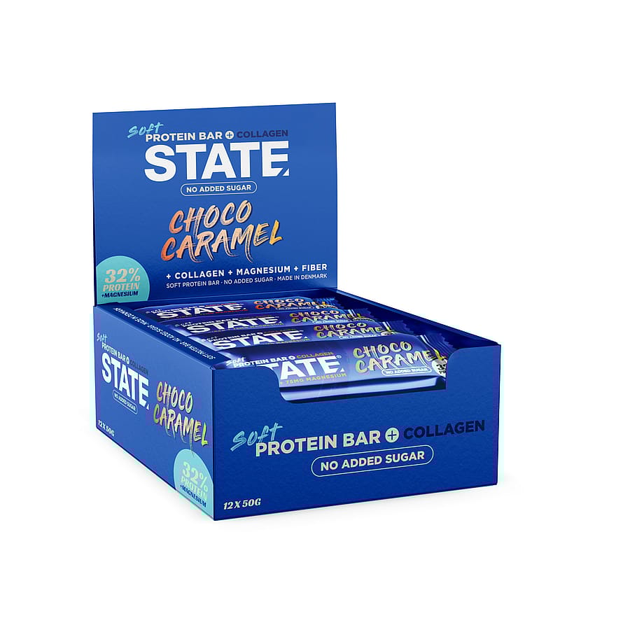 State Drinks Protein+ Bar 12-pak Choko/Caramel 50 g