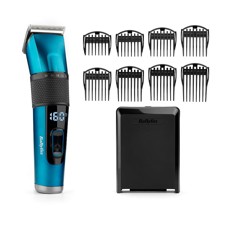 BaByliss Japanese Steel Digital Hair Clipper Hårklipper E990E, Blå