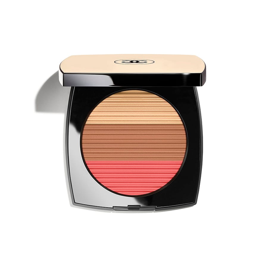 CHANEL Harmony Of Three Heatlhy Glow Powders. Bronzer, Blush And Highlighter. For Face And Décolleté. Oversize Format Medium Coral
