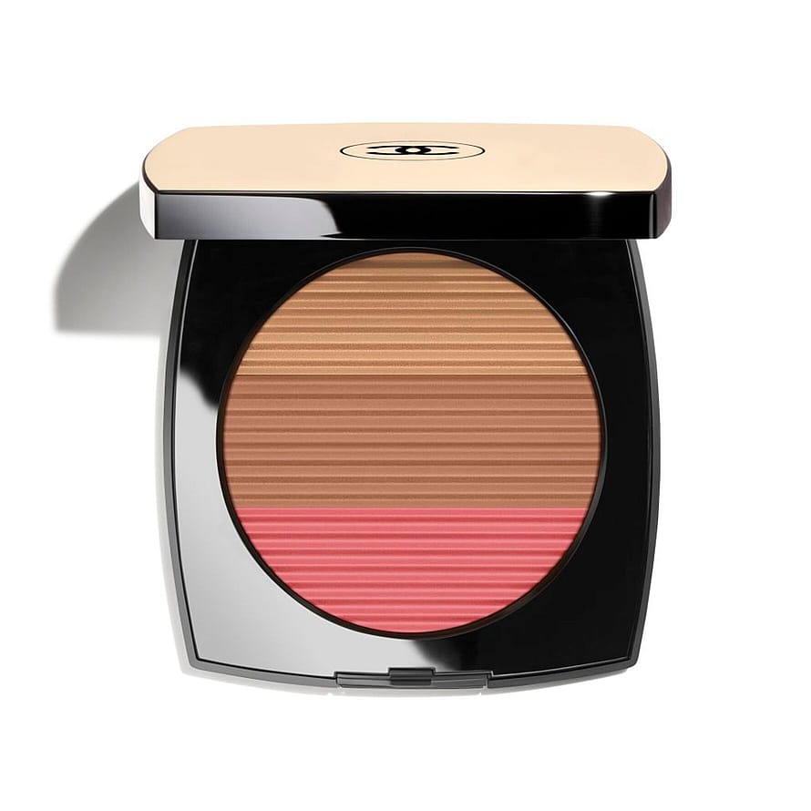 CHANEL Harmony Of Three Heatlhy Glow Powders. Bronzer, Blush And Highlighter. For Face And Décolleté. Oversize Format Medium Rose Gold