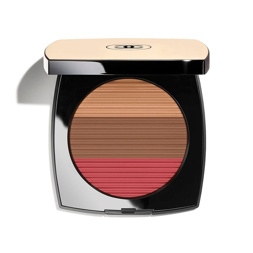 CHANEL Harmony Of Three Heatlhy Glow Powders. Bronzer, Blush And Highlighter. For Face And Décolleté. Oversize Format Deep Rose Gold