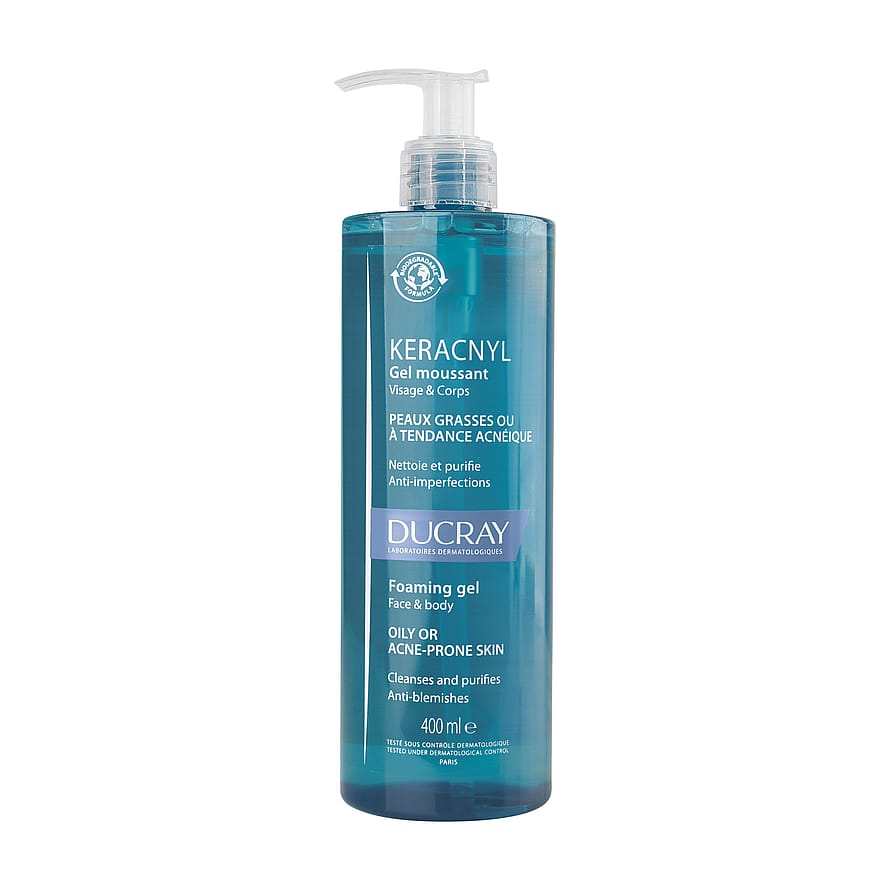 Ducray Keracnyl Anti-Blemish Foaming Cleansing Gel 400 ml